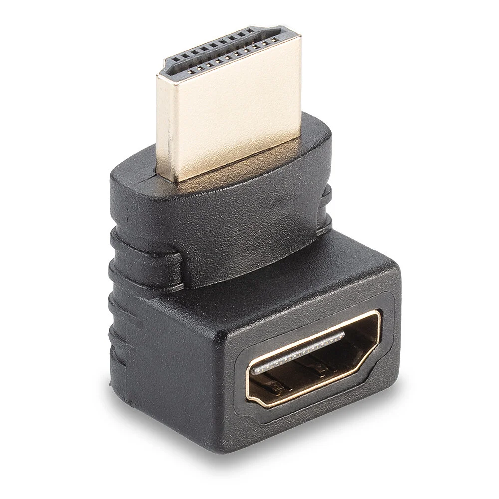 HDMI-Adapter, Stecker an Kupplung, 90° abgewinkelt nach oben