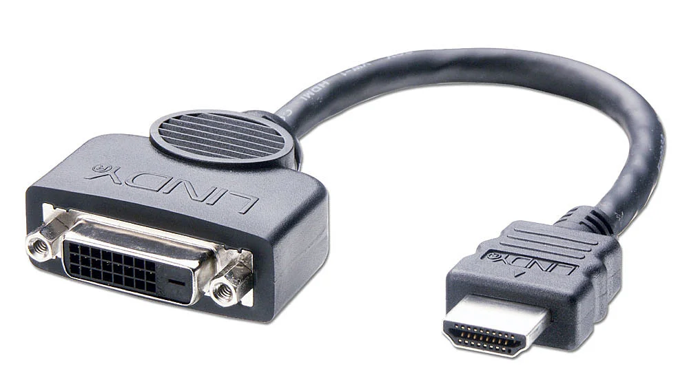 HDMI Stecker / DVI-D Buchse Adapterkabel  0.2m