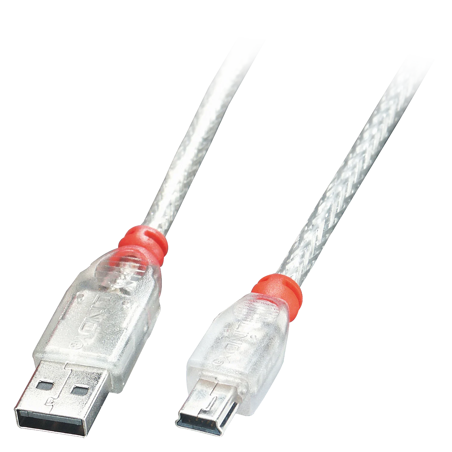 3m USB 2.0 Typ A an Mini-B Kabel, transparent