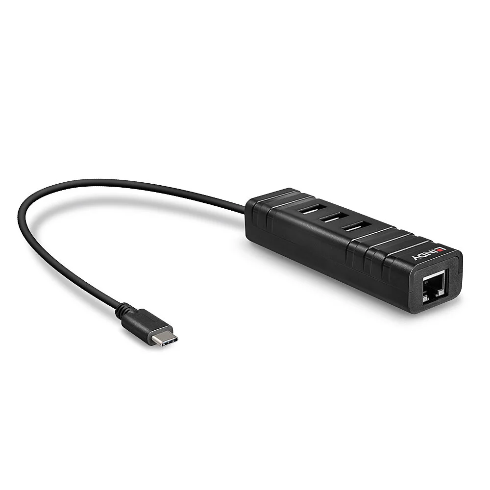 USB 3.2 Typ C Hub & Gigabit Ethernet Konverter