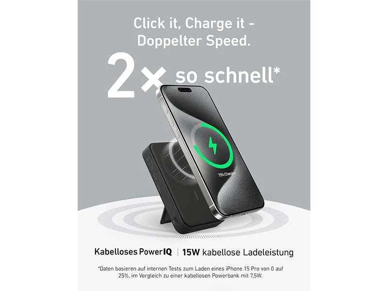 Anker Innovations 633 Magnetic Wireless PowerBank 10000mAh black