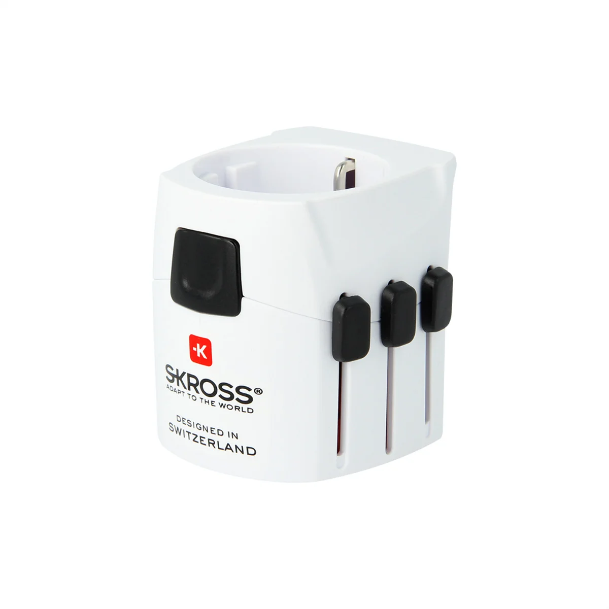 Skross PRO Pro Light White Retail Reiseadapter, Weltweit