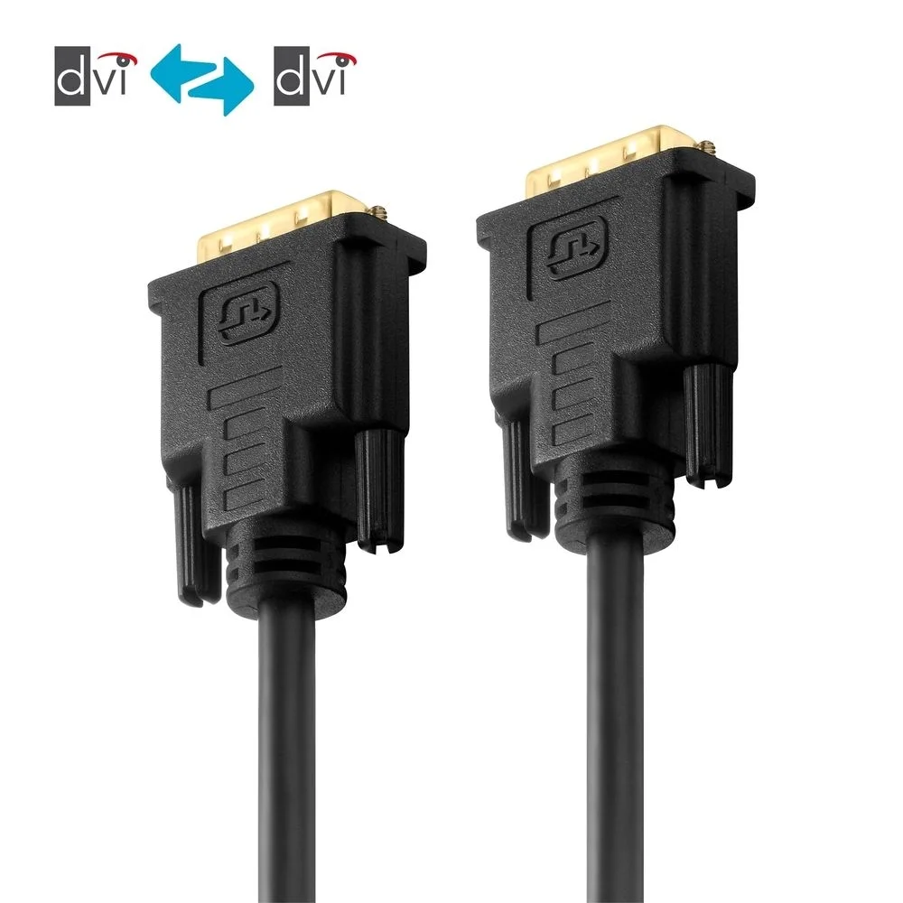 Zertifiziertes 2K DVI-Kabel - schwarz, 2.00m