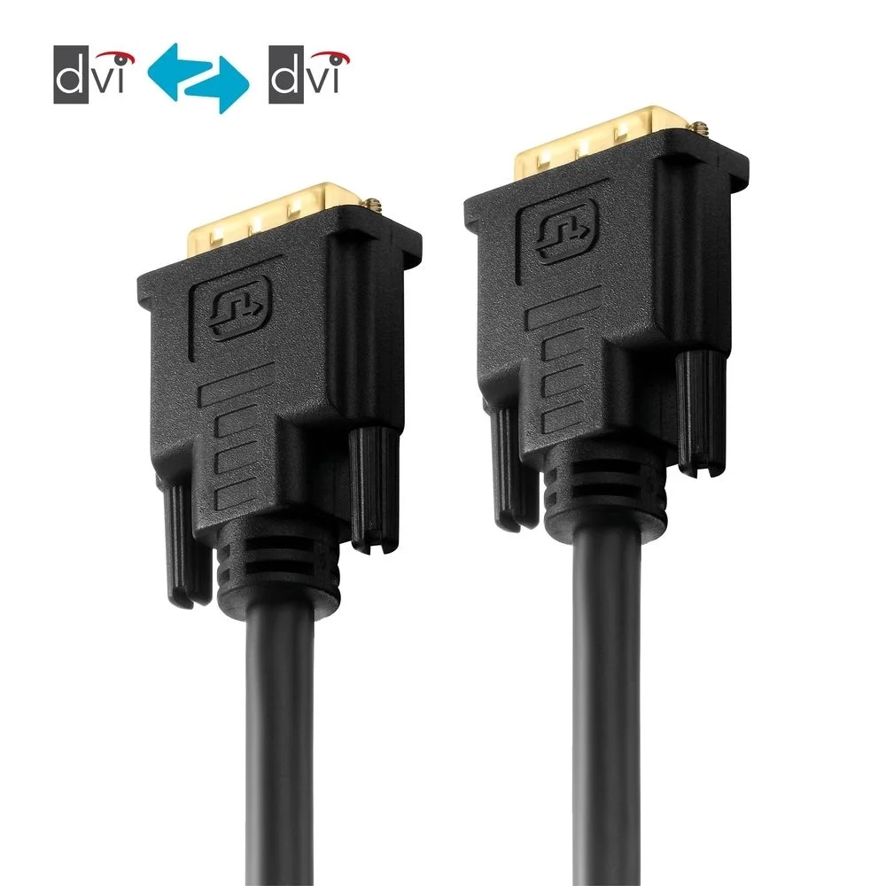 Zertifiziertes 2K DVI Dual Link Kabel - schwarz, 25.0m