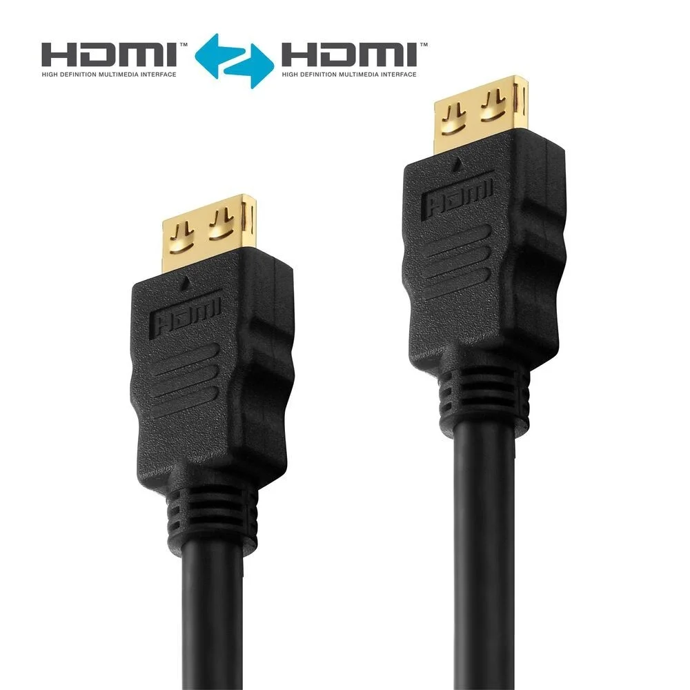 Zertifiziertes 4K Premium High Speed HDMI Kabel - 0.50m, schwarz