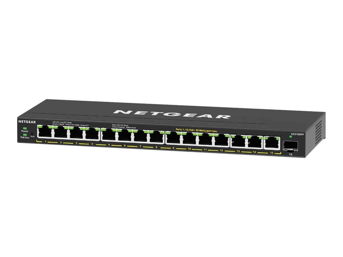Netgear 16Port Switch 10/100/1000 GS316EPP