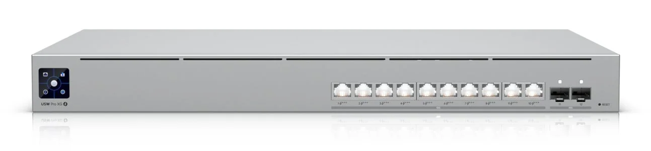 Ubiquiti Switch UniFi 10x10G RJ45/2xSFP+ Managed PoE+++ 400W 19" Rack-Mountable, 1,3" Touchscreen