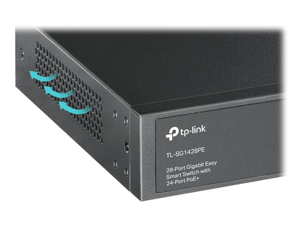 TP-LINK Switch TL-SG1428PE 24xGBit PoE+ (250W)/2xGBit/2xSFP  Unmanaged/Easy Smart PoE Switch