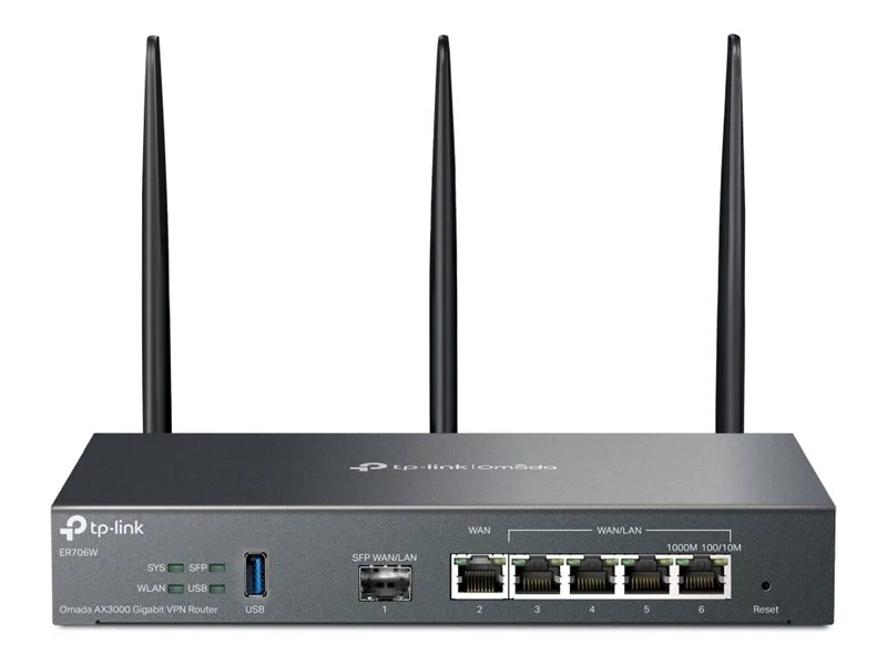 TP-LINK 5 Port Gigabit Multi-WAN Router (bis 4xWAN/LAN) 1xSFP High-speed performance, Wifi 6,