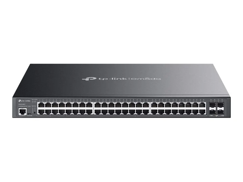 TP-LINK Switch SG3452XMPP 48xGBit/4x 10 GE SFP+ 8x PoE++ (750W) Managed Omada, L2+, Rack Mountable