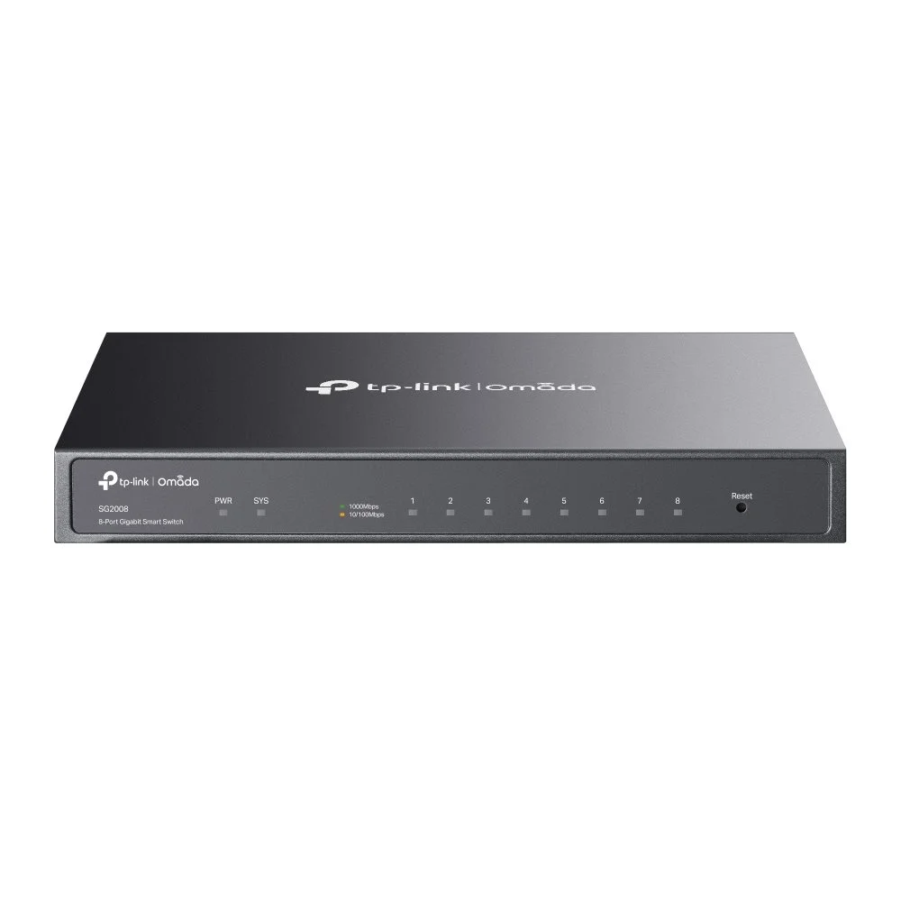 TP-LINK Switch SG2008 8xGBit Managed 62W 1x PoE IN Port