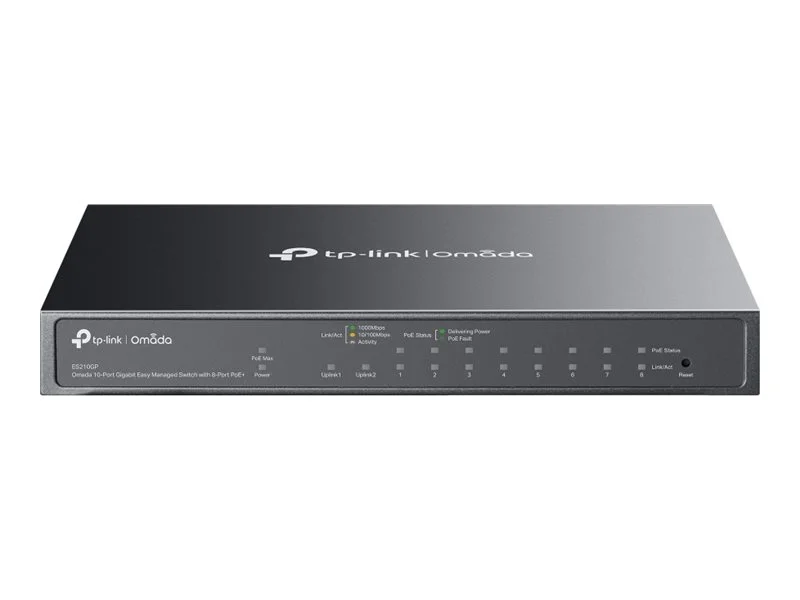 TP-LINK Switch Omada ES210GP 10xGBit 8xPoE+ Managed
