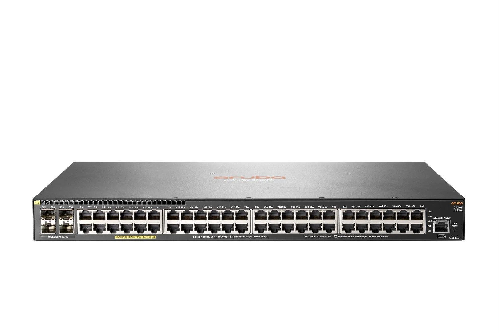 HPE Aruba Switch 2930F-48G 48xGBit/4xSFP+ PoE+ JL256A