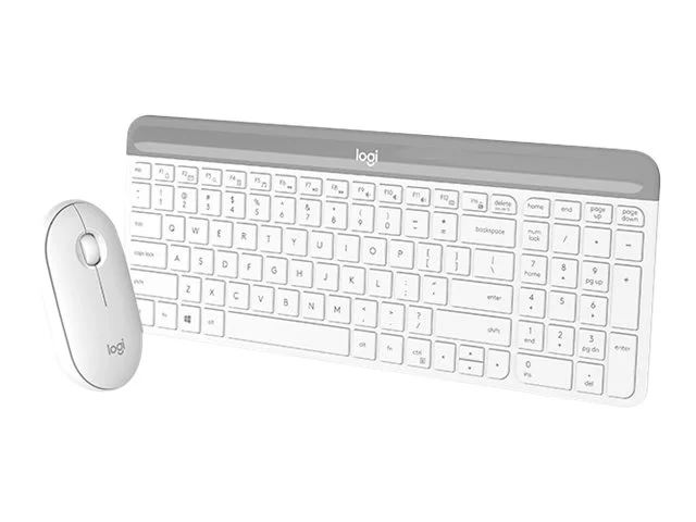 Logitech Desktop MK470 Wireless compact [DE] white
