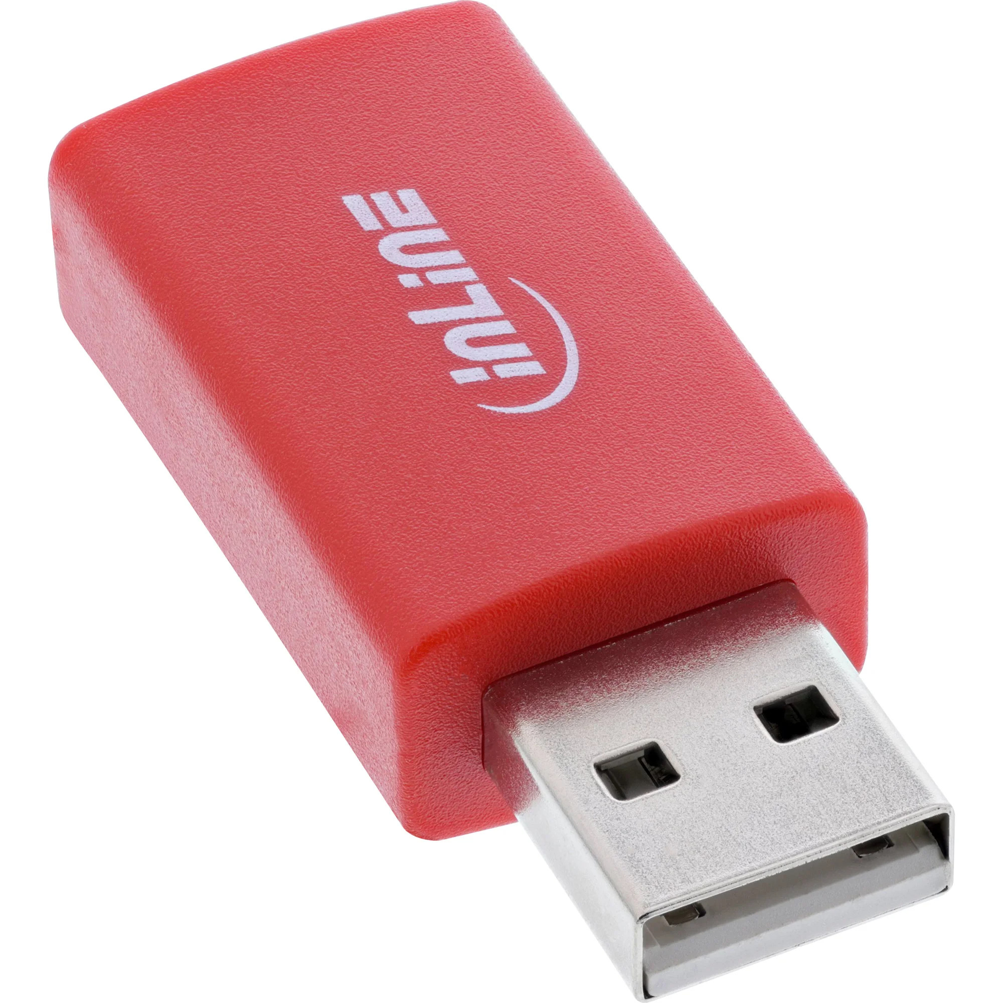 InLine® USB-Datenblocker, Adapter USB-A Stecker an USB-A Buchse, 5 V, 1,5 A
