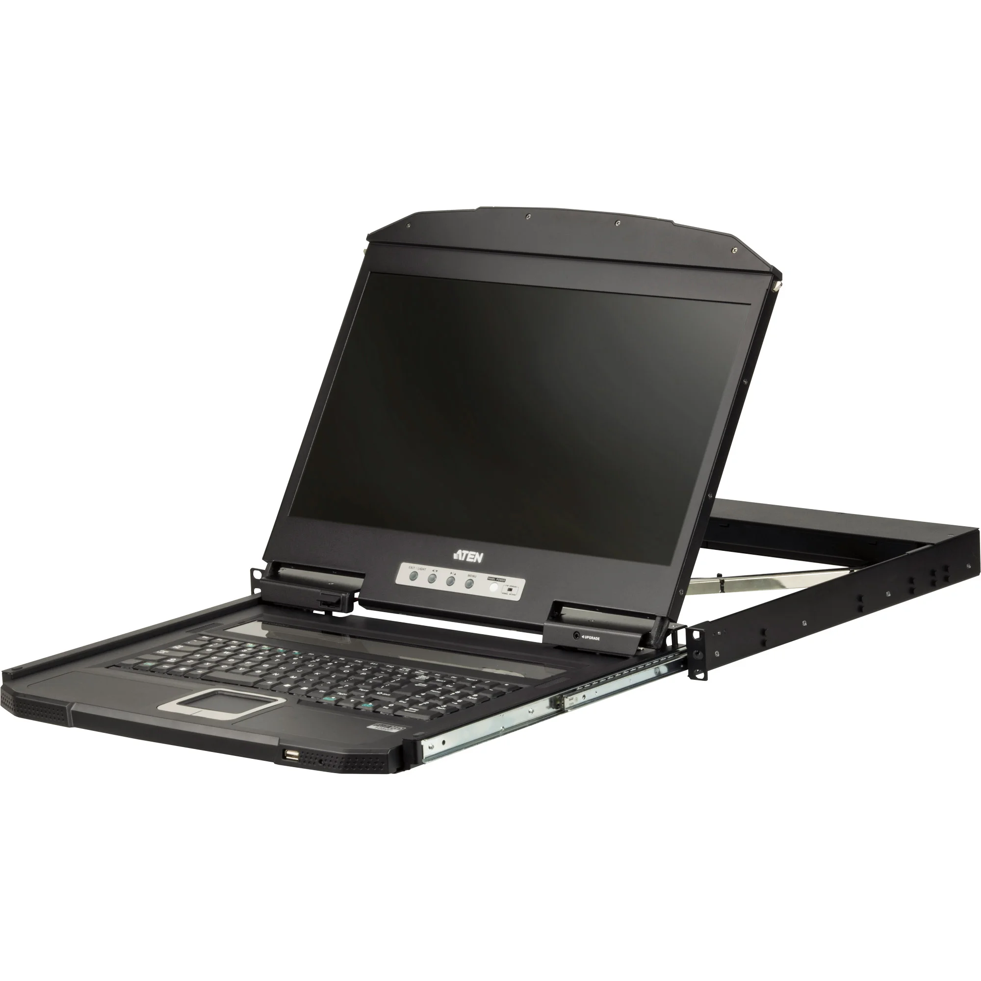 ATEN CL3700NW IT Kurze Tiefe Single Rail 18,5"-LCD Konsole (USB HDMI), IT-Layout