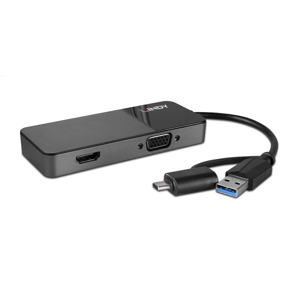 USB 3.0 Typ A und C auf HDMI & VGA Konverter