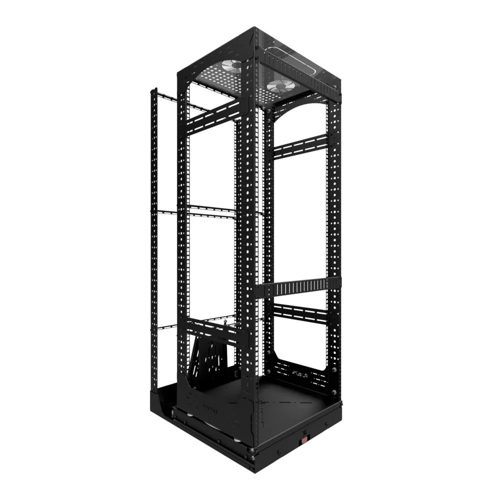 19" Ausziehbares und drehbares offenes Rack, 28RU