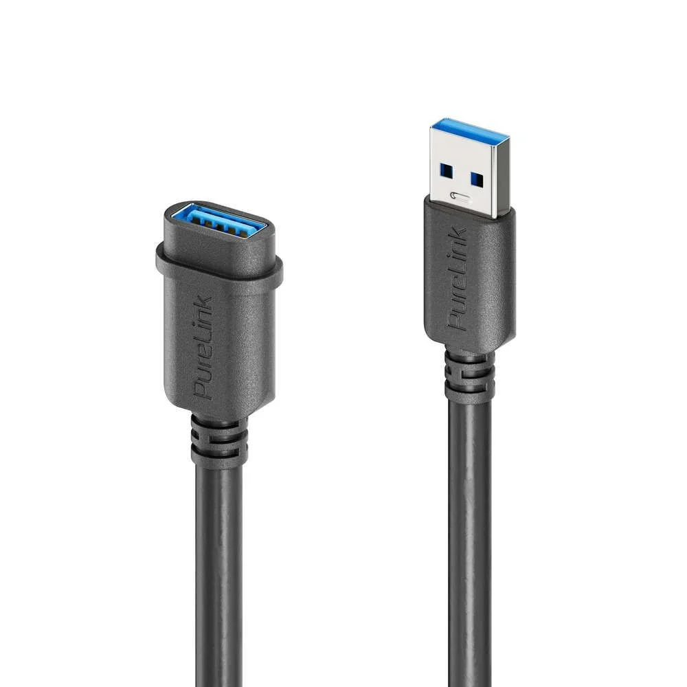 mediahub2 | ICS-kompatibles USB-A-F/M-Verbindungskabel - 1.00m, schwarz