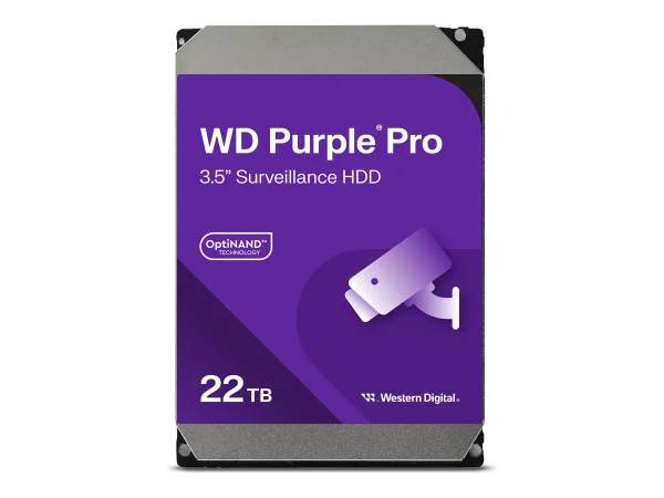 WD HD3.5" SATA3 22TB WD221PURP / Surveillance (Di)