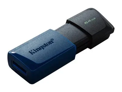 Kingston USB 3.2 Stick DataTraveler Exodia M black/blue 64GB 2er Pack 3.2 Gen 1, Zwei Stück