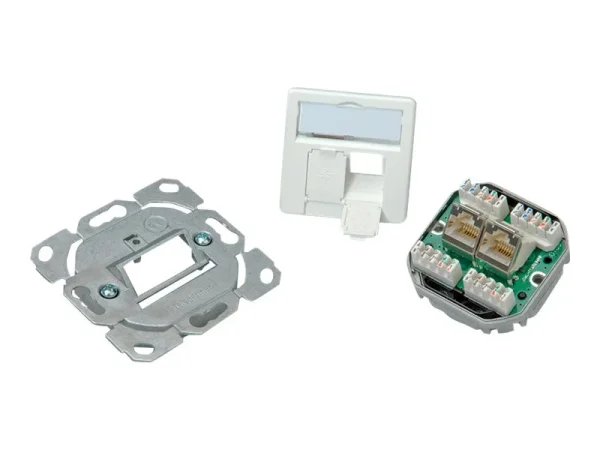 TELEGÄRTNER Dose AMJ45 UP/50 2 x RJ-45