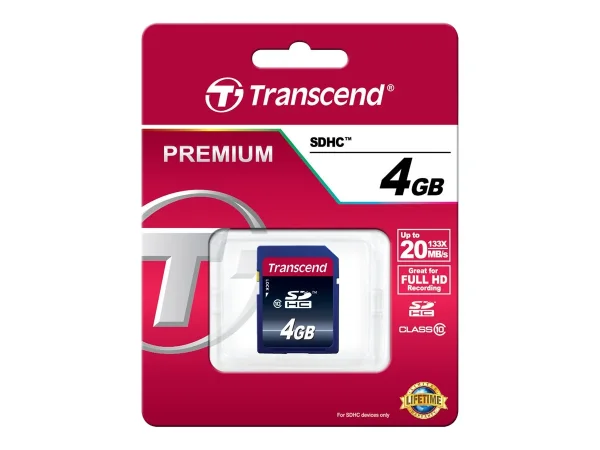 TRANSCEND Premium 4GB SDHC UHS-I