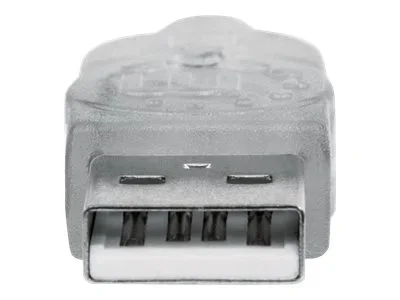 MH USB Kabel A-St./A-Buchse 1,8m silber