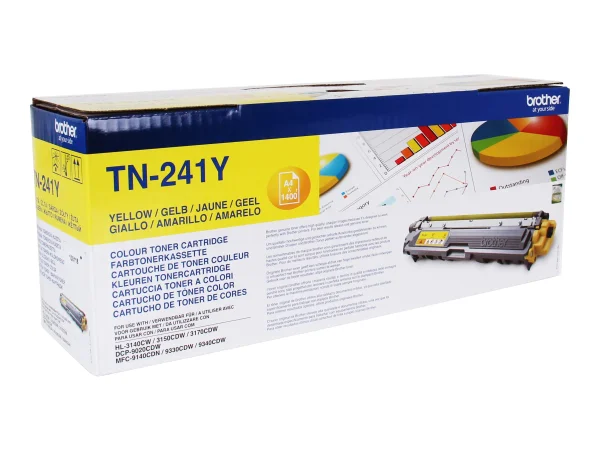 BROTHER TN241Y Toner yellow 1400 Seiten
