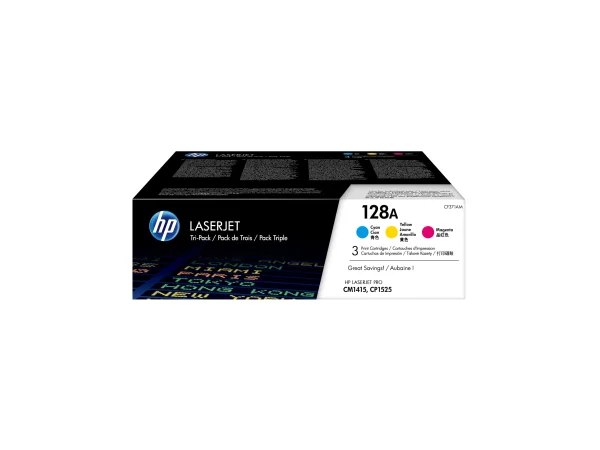 HP 128A CYM Tri-Pack LaserJet Toner Cart