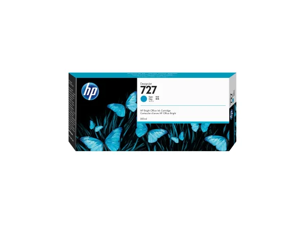 HP 727 300-ml Tintenpatrone cyan