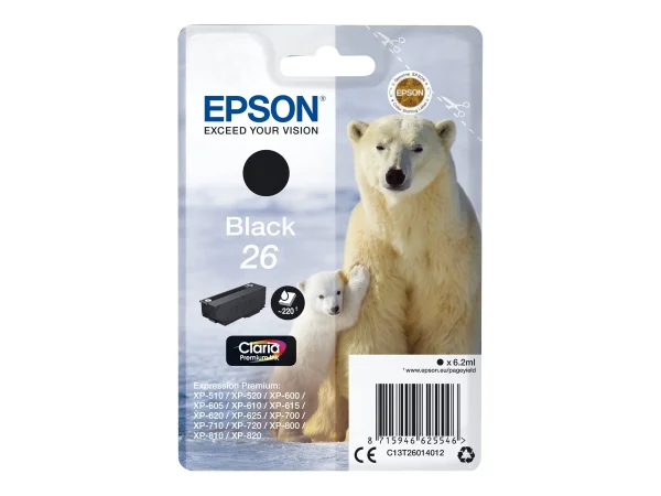 EPSON 4LB 26 ink cartridge black