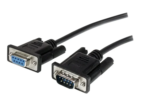 STARTECH 1m Black DB9 Serial Cable M/F