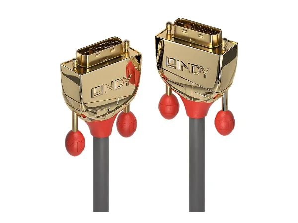 LINDY 5m DVI-D Dual Link Kabel Gold