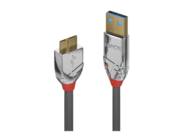 LINDY 0,5m USB 3.0 A/Micro-B Kabel Cromo
