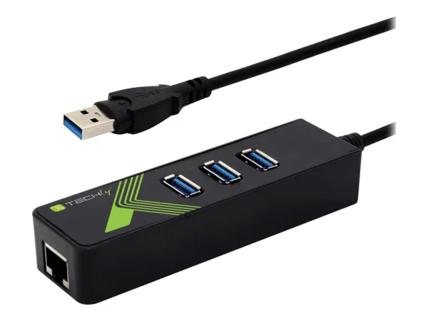TECHLY USB3.0 auf RJ45 Gigabit mit HUB