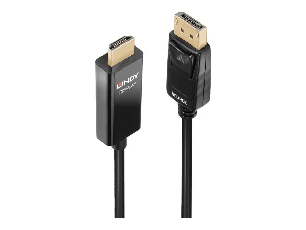 LINDY 3m Akt. DP an HDMI Kabel HDR