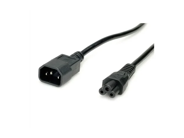 VALUE Netzkabel IEC320/C14 Stecker 1,8m
