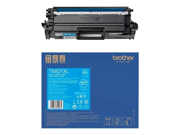 BROTHER TN-821XLC Toner Cartridge Cyan