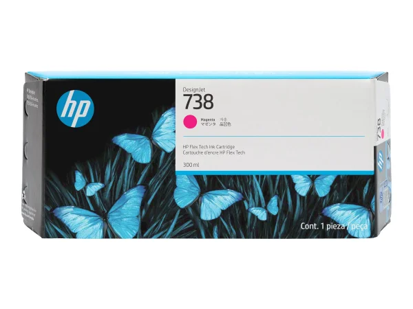 HP 738 300-ml Magenta DesignJet Ink Cart