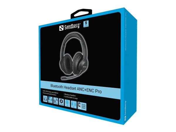 SANDBERG Bluetooth Headset ANC+ENC Pro