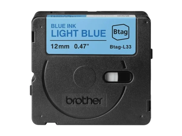 BROTHER 12MM BTAGL33 Ribbon Blue