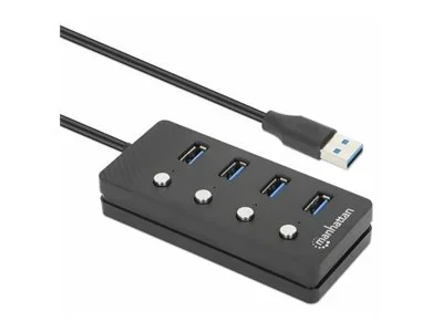 MH 4-Port USB 3.0 Typ-A Hub schwarz