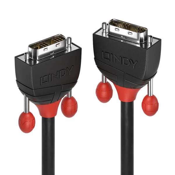 2m DVI-D Single Link Kabel, Black Line