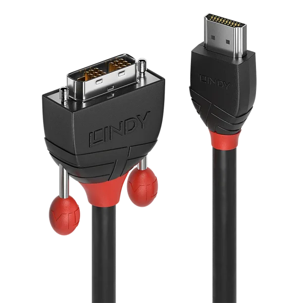0.5m HDMI an DVI Kabel, Black Line