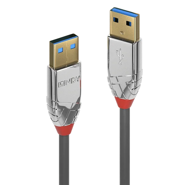 2m USB 3.2 Typ A Kabel, 5GBit/s, Cromo Line