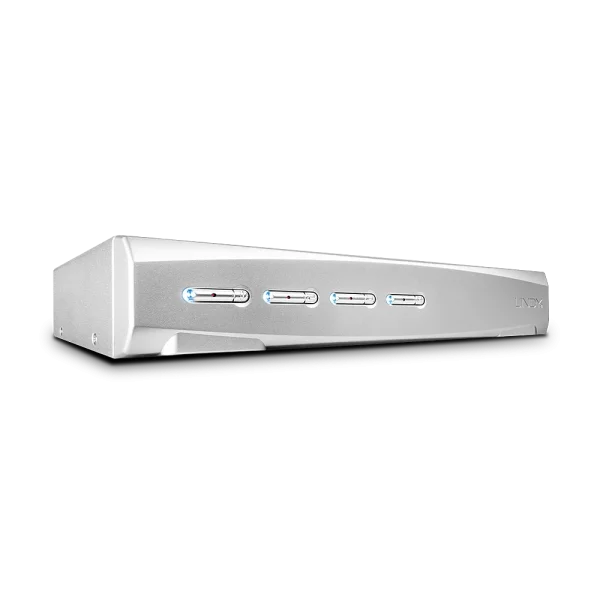 4 Port KVM Switch, DVI-I Single Link, USB 2.0 & Audio