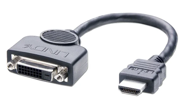 HDMI Stecker / DVI-D Buchse Adapterkabel  0.2m