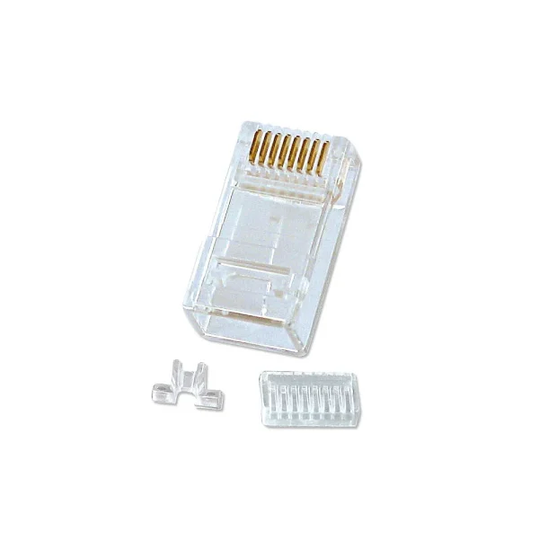 RJ45 Stecker UTP Cat.6, mit Einführhilfe, 10er Pack