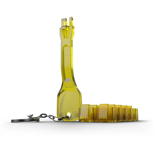 RJ45 Port Schlüssel mit 10 Schlössern, gelb